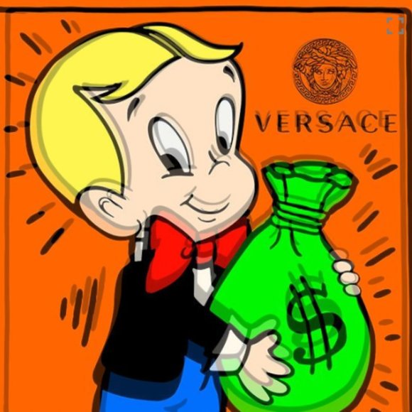 Alec Monopoly Richie Rich Versace Art Print - Picture 2 of 2